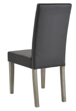 Stuhl >Namur< (2er Set) in dunkelgrau - 45x95x58cm (BxHxT)