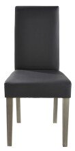 Stuhl >Namur< (2er Set) in dunkelgrau - 45x95x58cm (BxHxT)