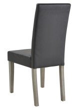 Stuhl >Namur< (2er Set) in dunkelgrau - 45x95x58cm (BxHxT)