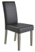 Stuhl >Namur< (2er Set) in dunkelgrau - 45x95x58cm (BxHxT)