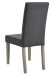Stuhl >Namur< (2er Set) in dunkelgrau - 45x95x58cm (BxHxT)