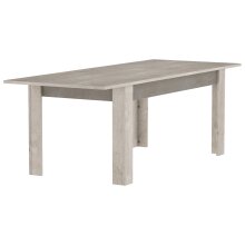 Küchentisch >Antibes< in Eiche Champagner / Beton Beige - 170x77x90cm (BxHxT)