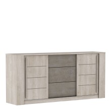 Lowboard >Antibes< in Eiche Champagner/ Beton Beige...