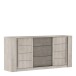 Lowboard >Antibes< in Eiche Champagner/ Beton Beige - 206x94x45cm (BxHxT)