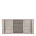 Lowboard >Antibes< in Eiche Champagner/ Beton Beige - 206x94x45cm (BxHxT)