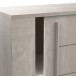 Lowboard >Antibes< in Eiche Champagner/ Beton Beige - 206x94x45cm (BxHxT)