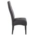 Stuhl >Elite< (2er Set) in dunkel Grau aus Stoffbezug - 47x109x65cm (BxHxT)