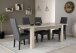 Stuhl >Elite< (2er Set) in dunkel Grau aus Stoffbezug - 47x109x65cm (BxHxT)