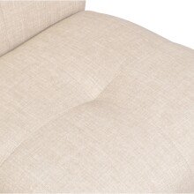 Stuhl >Elite< (2er Set) in Samtweiss aus Stoffbezug - 47x109x65cm (BxHxT)