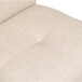Stuhl >Elite< (2er Set) in Samtweiss aus Stoffbezug - 47x109x65cm (BxHxT)