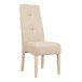 Stuhl >Elite< (2er Set) in Samtweiss aus Stoffbezug - 47x109x65cm (BxHxT)