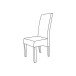 Esszimmerstuhl >Sagua< (2er Set) in Samtweiss - 47x108x65 (BxHxT)
