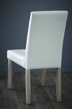 Esszimmerstuhl >Guevara< (2er Set) in matt Weiss aus Stoff, Polyurethan - 45x95x58 (BxHxT)