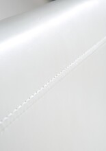 Esszimmerstuhl >Guevara< (2er Set) in matt Weiss aus Stoff, Polyurethan - 45x95x58 (BxHxT)