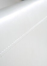 Esszimmerstuhl >Guevara< (2er Set) in matt Weiss aus Stoff, Polyurethan - 45x95x58 (BxHxT)