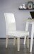 Esszimmerstuhl >Guevara< (2er Set) in matt Weiss aus Stoff, Polyurethan - 45x95x58 (BxHxT)