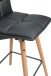 Barhocker >Prim< in matt Schwarz aus Schaumstoff/PU - 50x97x50cm (BxHxT)