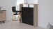 Barhocker >Prim< in matt Schwarz aus Schaumstoff/PU - 50x97x50cm (BxHxT)