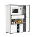 Beistellschrank >Buzz< in Matt weiss - 90x107x40cm (BxHxT)