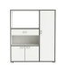 Beistellschrank >Buzz< in Matt weiss - 90x107x40cm (BxHxT)
