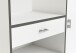 Beistellschrank >Buzz< in Matt weiss - 90x107x40cm (BxHxT)