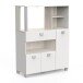Buffet >Basilic< in Akazie/matt weiss - 99x132x42cm (BxHxT)