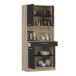 Beistellschrank >Dolce< in Kronberg / schwarz - 83x176x40cm (BxHxT)