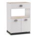 Küchenwagen >Romarin< in Akazie/matt weiss - 60x88x41cm (BxHxT)