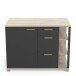 Unterschrank >Atelier< in Kronberg / schwarz  - 120x92x60cm (BxHxT)