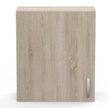 Wandhängeschrank >Paprika< in SONOMA EICHE/BETON     - 60x70x30cm (BxHxT)