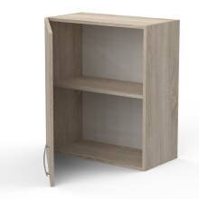 Wandhängeschrank >Paprika< in SONOMA EICHE/BETON     - 60x70x30cm (BxHxT)