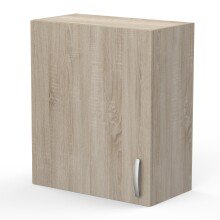 Wandhängeschrank >Paprika< in SONOMA EICHE/BETON     - 60x70x30cm (BxHxT)