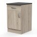 Wandhängeschrank >Paprika< in SONOMA EICHE/BETON     - 50x85x60cm (BxHxT)