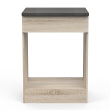 Unterschrank >Paprika< in SONOMA EICHE/BETON     - 60x85x60cm (BxHxT)