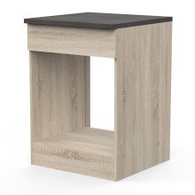 Unterschrank >Paprika< in SONOMA EICHE/BETON     - 60x85x60cm (BxHxT)