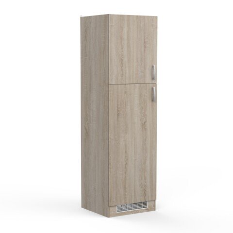 Hochschrank >Paprika< in SONOMA EICHE/BETON - 60x207x60cm (BxHxT)