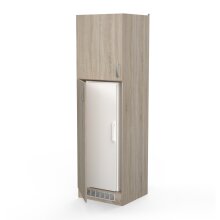Hochschrank >Paprika< in SONOMA EICHE/BETON - 60x207x60cm (BxHxT)