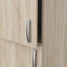 Hochschrank >Paprika< in SONOMA EICHE/BETON - 60x207x60cm (BxHxT)