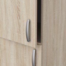 Hochschrank >Paprika< in SONOMA EICHE/BETON - 60x207x60cm (BxHxT)