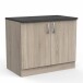 Unterschrank >Paprika< in SONOMA EICHE/BETON - 100x85x60cm (BxHxT)