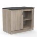 Unterschrank >Paprika< in SONOMA EICHE/BETON - 100x85x60cm (BxHxT)