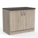 Unterschrank >Paprika< in SONOMA EICHE/BETON - 100x85x60cm (BxHxT)
