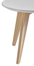 Couchtisch >Rondo< in Weiß aus MDF - 40x40x40cm (BxHxT)