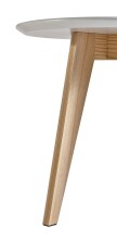 Couchtisch >Rondo< in Weiß aus MDF - 40x40x40cm (BxHxT)