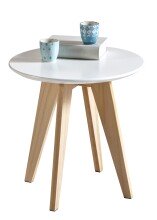 Couchtisch >Rondo< in Weiß aus MDF - 40x40x40cm (BxHxT)