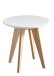 Couchtisch >Rondo< in Weiß aus MDF - 40x40x40cm (BxHxT)
