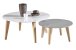 Couchtisch >Round< in Weiß aus MDF - 78x78x35cm (BxHxT)
