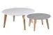 Couchtisch >Round< in Weiß aus MDF - 78x78x35cm (BxHxT)
