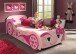 Autobett >Autobett< in Rosa aus MDF - 213x68,3x101,4cm (BxHxT)