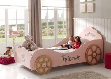 Autobett >Autobett< in Pink aus MDF -...
